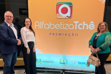 Município recebe premiação do Programa Alfabetiza Tchê