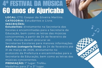 4º Festival da Música integra programação dos 60 anos do Município