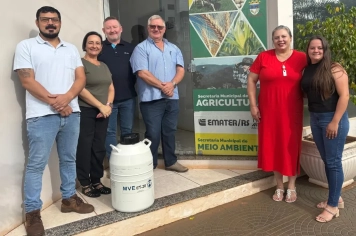 Secretaria de Agricultura recebe primeiras doses de sêmen bovino para incentivo à produção leiteira