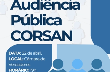 Município promove audiência pública com a Corsan 
