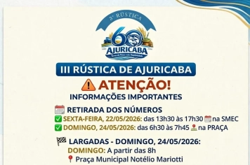 Ajuricaba se prepara para a 3ª Rústica Terra do Peixe e da Hospitalidade