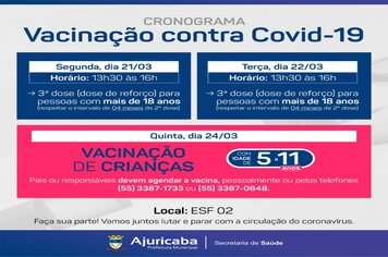 Agende-se para fazer a vacina