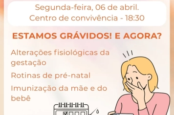 Grupo de Gestantes terá início na próxima semana