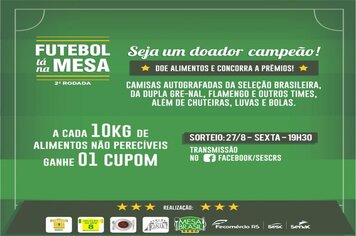 Ajuricaba participa e convida comunidade para a ação ‘Futebol Tá na Mesa’