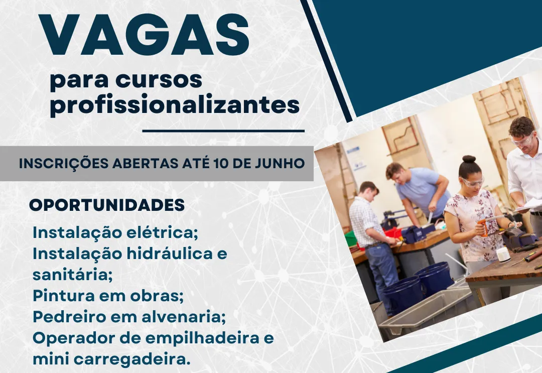 Participantes que concluírem cursos profissionalizantes receberão bolsa de R$ 750,00
