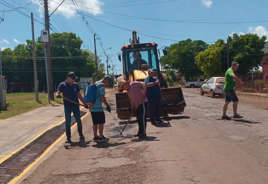 Secretaria de Obras realiza nova operação tapa-buracos na ERS-514, no perímetro urbano