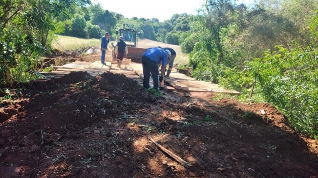 Reformada ponte na divisa entre Ajuricaba - Ijuí/ Mauá