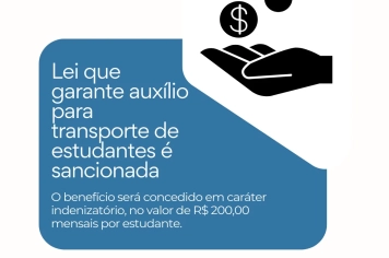 Prefeito sanciona lei que garante auxílio para transporte intermunicipal de estudantes 