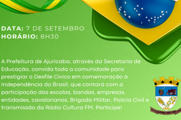 Ajuricaba realiza Desfile Cívico no dia 7 de Setembro