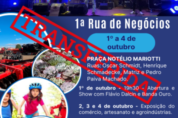 Rua de Negócios de Ajuricaba é transferida para novembro