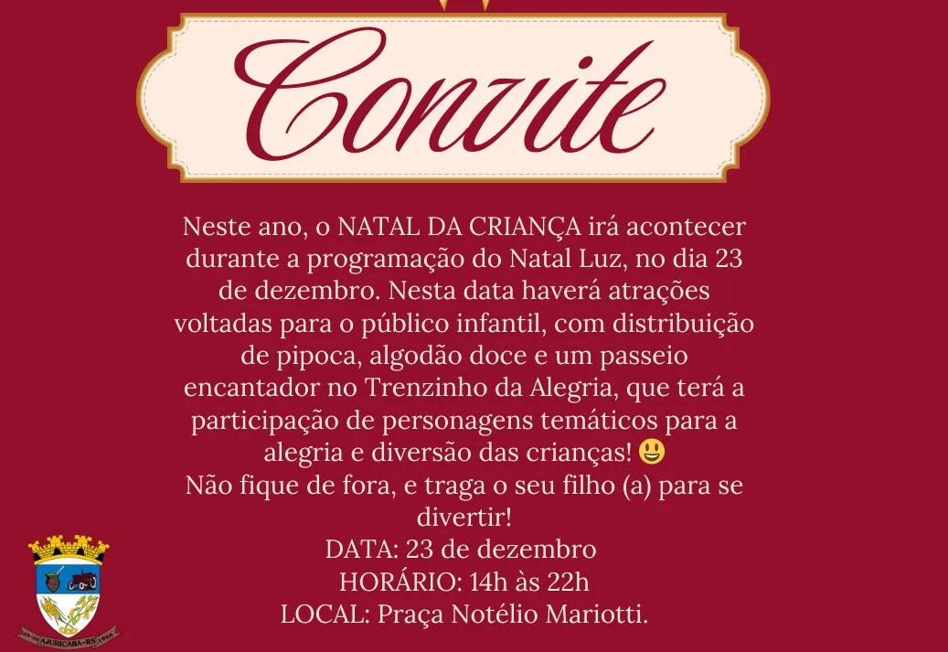 Natal da Criança será integrado ao Natal Luz 