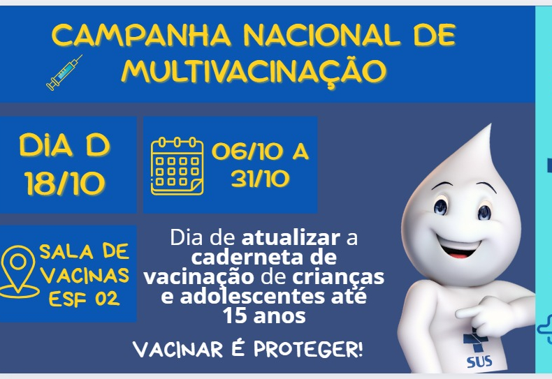 Campanha Nacional de Multivacinação iniciou nesta semana