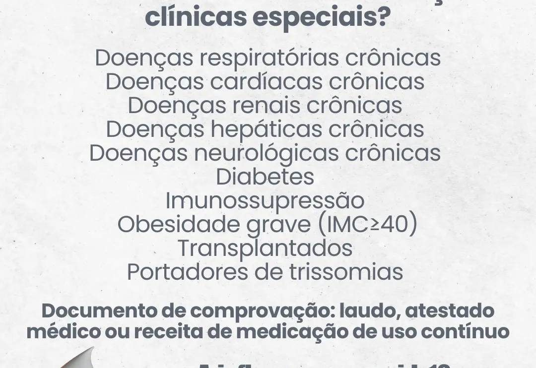 Município recebeu 270 doses de vacina contra Influenza nesta semana